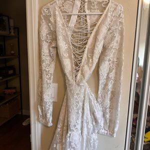 White lace for love and lemons dress